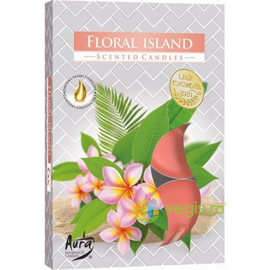 Set Lumanari Tip Pastila Floral Island 6 buc. BISPOL