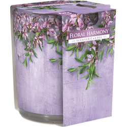 Lumanare Parfumata in Pahar Imprimat Floral Harmony BISPOL