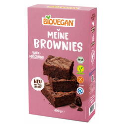 Mix pentru Brownies (Negrese) fara Gluten Ecologic/Bio 400g BIOVEGAN