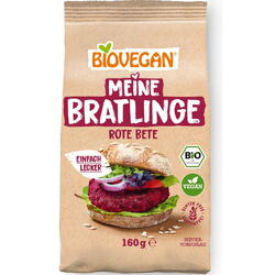 Mix pentru Burger Vegan cu Sfecla Rosie fara Gluten Ecologic/Bio 160g BIOVEGAN