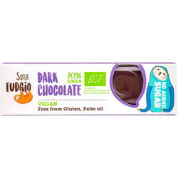 Baton de Ciocolata Neagra fara Zahar Adaugat Ecologic/Bio 40g SUPER FUDGIO