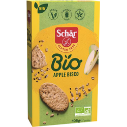Cookies cu Ovaz si Mar fara Gluten Ecologici/Bio Apple Bisco 105g Schar