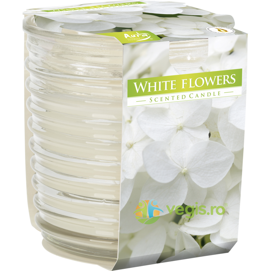 Lumanare Parfumata In Pahar Spirala White Flower