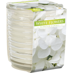 Lumanare Parfumata in Pahar Spirala White Flower BISPOL