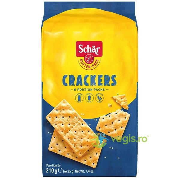 Crackers fara Gluten 210g, Schar, Gustari, Saratele, 5, Vegis.ro