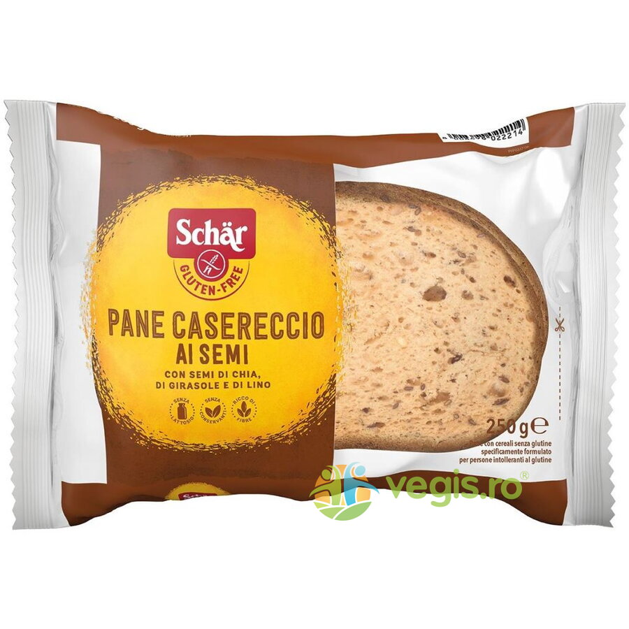 Paine de Casa cu Seminte fara Gluten – Pane Casereccio 250g 250g Alimentare