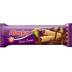 Rulouri din Porumb Umplute cu Crema de Cacao fara Gluten 18g Alaska