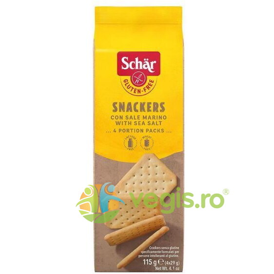Biscuiti Sarati fara Gluten Snackers 115g