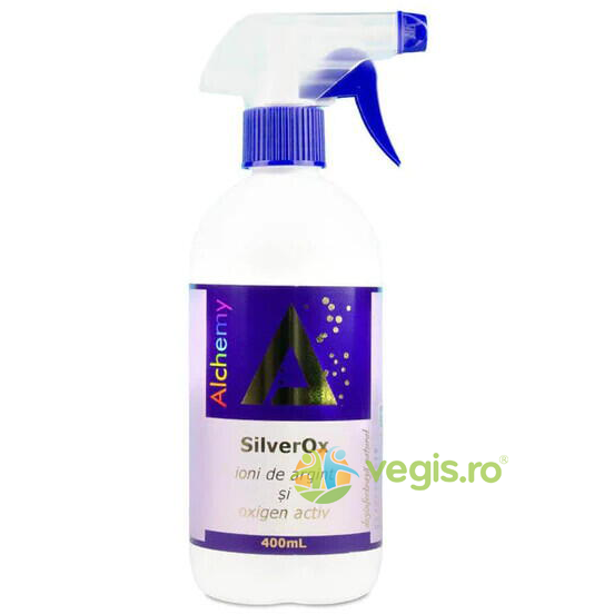 Spray Igienizant Suprafete cu Argint Ionic și Oxigen Activ SilverOx 400ml, PURE ALCHEMY, Produse de Curatenie Casa, 1, Vegis.ro