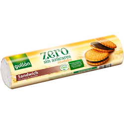 Biscuiti Sandwich cu Crema de Ciocolata fara Zahar Adaugat 250g GULLON