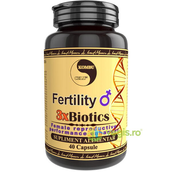 Fertility Female 3x Biotics 40cps, MEDICA, Remedii Capsule, Comprimate, 1, Vegis.ro