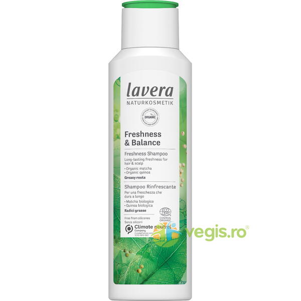 Sampon Par Gras cu Matcha si Quinoa Freshness Balance Ecologic/Bio 250ml, LAVERA, Cosmetice Par, 1, Vegis.ro