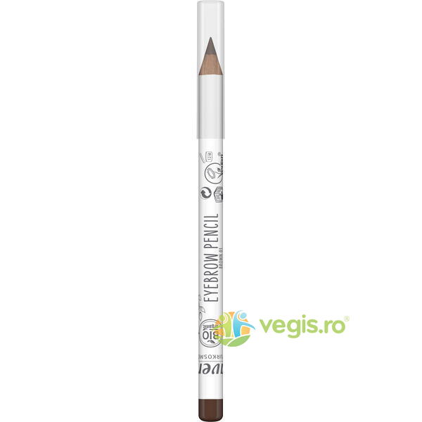 Creion pentru Sprancene - 01 Brown 1.10g, LAVERA, Machiaje naturale, 3, Vegis.ro