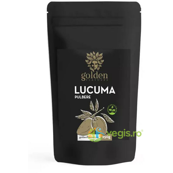 Lucuma Pulbere 100% Naturala Ecologica/Bio 250g, GOLDEN FLAVOURS, Pulberi & Pudre, 1, Vegis.ro