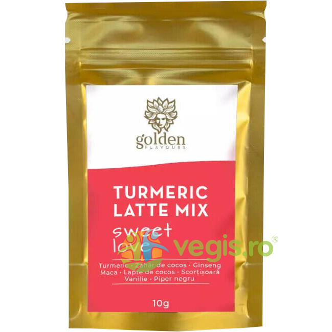 Turmeric Latte Mix Sweet Love 10g 10g Pulberi & Pudre