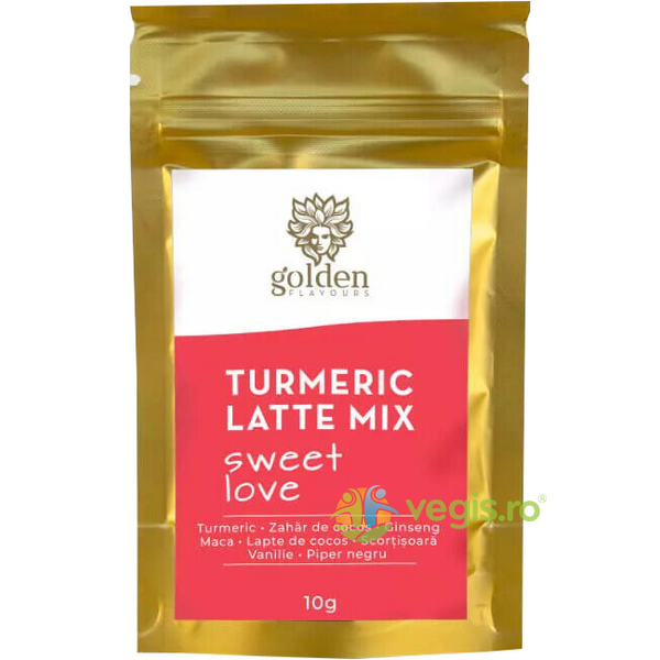Turmeric Latte Mix Sweet Love 10g, GOLDEN FLAVOURS, Pulberi & Pudre, 3, Vegis.ro