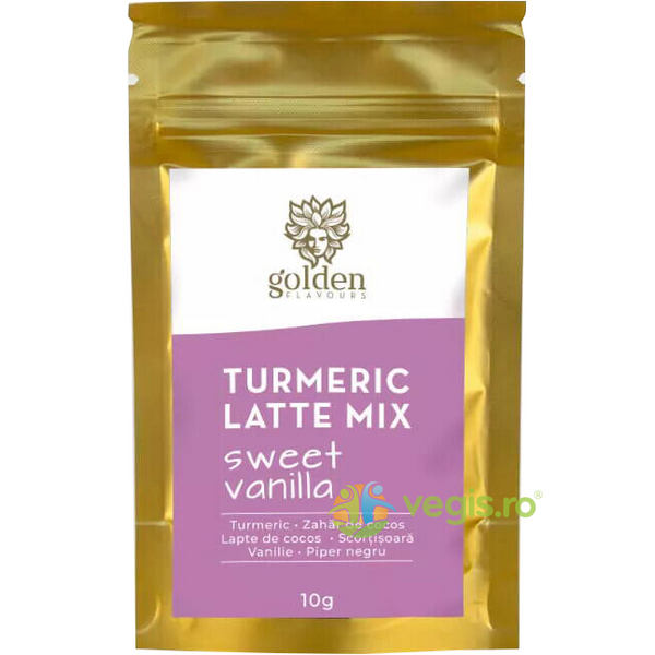 Turmeric Latte Mix Sweet Vanilla 10g, GOLDEN FLAVOURS, Pulberi & Pudre, 3, Vegis.ro