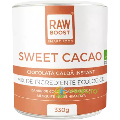 Sweet Cacao - Cacao Dulce Ecologica/Bio 330g, RAWBOOST, Pulberi & Pudre, 1, Vegis.ro