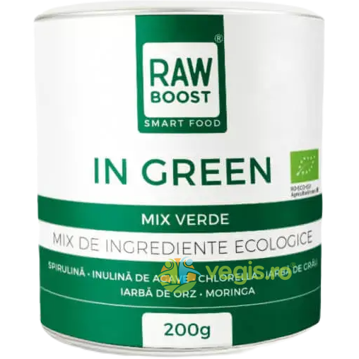 In Green Mix Verde Ecologic/Bio 200g, RAWBOOST, Pulberi & Pudre, 1, Vegis.ro