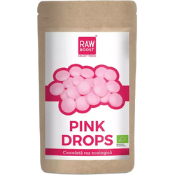 Pink Drops Ciocolata Roz Ecologica/Bio 90g RAWBOOST