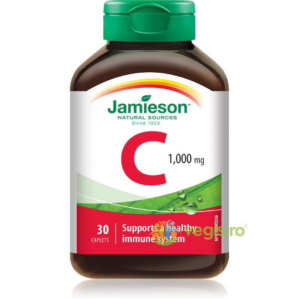 Vitamina C 1000mg 30cpr, JAMIESON, Vitamina C, 1, Vegis.ro
