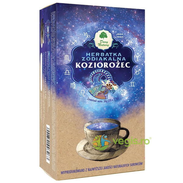 Ceai cu Patlagina Zodia Capricorn 20dz, DARY NATURY, Ceaiuri doze, 1, Vegis.ro