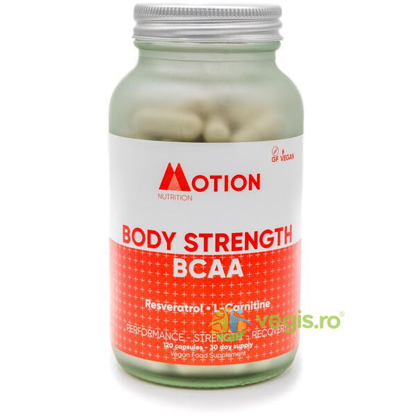 Body Strength BCAA 120cps, MOTION NUTRITION, Capsule, Comprimate, 3, Vegis.ro