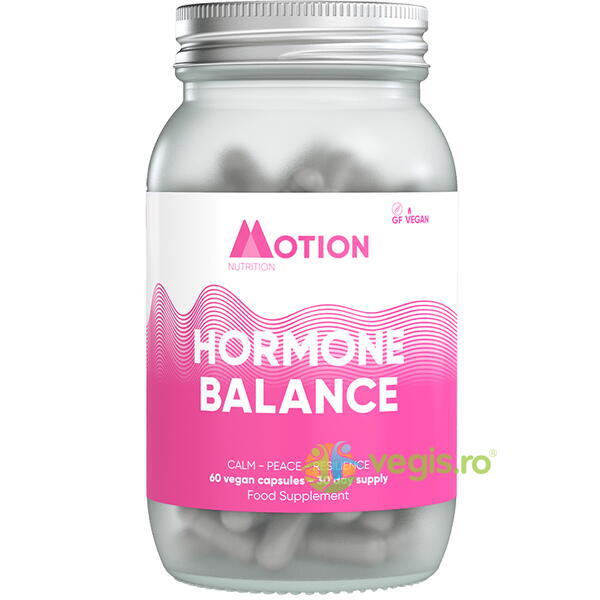 Hormone Balance - Calm, Antistres 60cps, MOTION NUTRITION, Capsule, Comprimate, 1, Vegis.ro