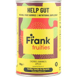 Jeleuri din Fructe (Cirese, Banane si Mar) Fortificate cu Probiotice Help Gut 200g FRANK -FRUITIES
