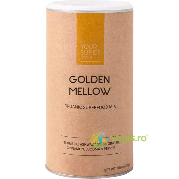 Golden Mellow Superfood Mix Ecologic/Bio 200g, YOUR SUPER, Pulberi & Pudre, 4, Vegis.ro