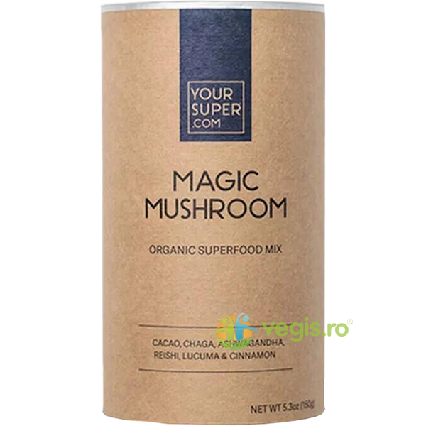 Magic Mushroom Superfood Mix Ecologic/Bio 150g, YOUR SUPER, Pulberi & Pudre, 3, Vegis.ro