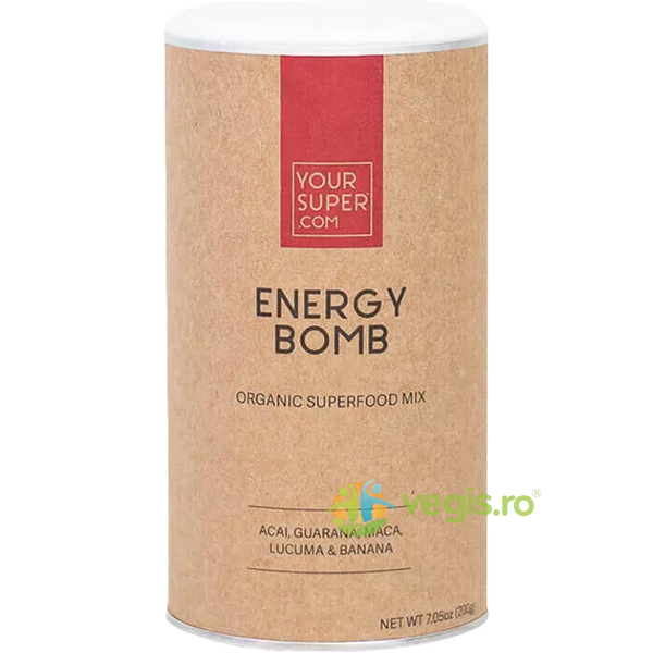 Energy Bomb Superfood Mix Ecologic/Bio 200g, YOUR SUPER, Pulberi & Pudre, 4, Vegis.ro