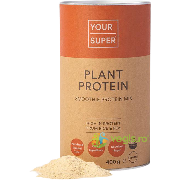 Plant Protein Superfood Mix Ecologic/Bio 400g, YOUR SUPER, Pulberi & Pudre, 1, Vegis.ro