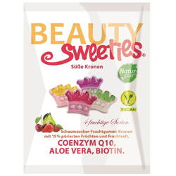 Jeleuri Gumate Coronite cu 15% Piure si Suc de Fructe Coenzima Q10 si Biotina 125g BEAUTY SWEETIES