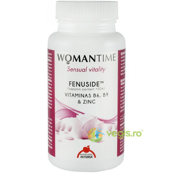 Womantime Sensual Vitality Fenuside 60cps, DIETETICOS-INTERSA, Capsule, Comprimate, 2, Vegis.ro