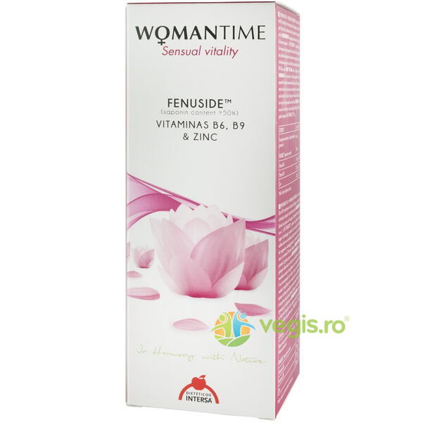 Womantime Sensual Vitality Fenuside 60cps, DIETETICOS-INTERSA, Capsule, Comprimate, 2, Vegis.ro