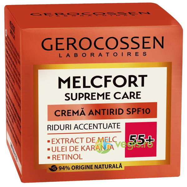 Crema Antirid 55+ Spf10 Melcfort Supreme 50ml, GEROCOSSEN, Cosmetice ten, 1, Vegis.ro