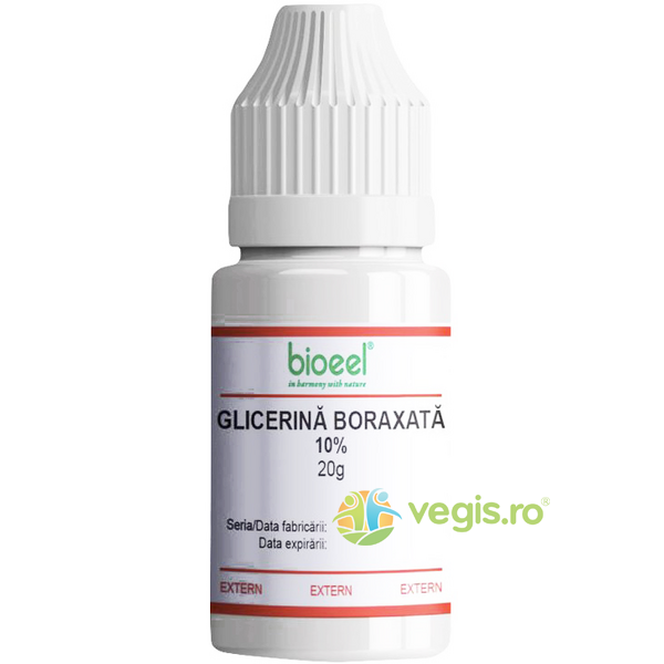 Glicerina Boraxata 10% 20g, BIOEEL, Unguente, Geluri Naturale, 1, Vegis.ro
