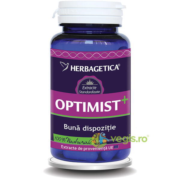 Optimist+ 30cps, HERBAGETICA, Remedii Capsule, Comprimate, 1, Vegis.ro