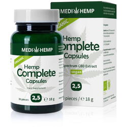 Hemp Complete cu CBD 2.5% Ecologic/Bio 60cps MEDIHEMP