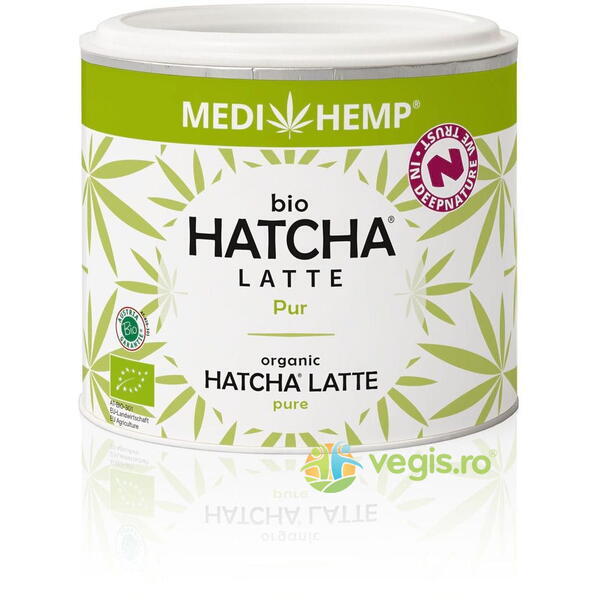Hatcha Latte Pur Ecologic/Bio 45g, MEDIHEMP, Sucuri, Siropuri, Bauturi, 2, Vegis.ro