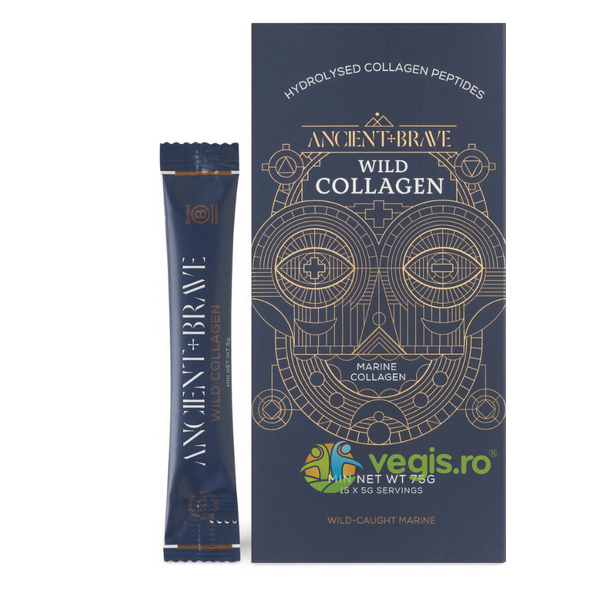 Colagen Marin (Wild Collagen) 15 plicuri x 5g, ANCIENT AND BRAVE, Pulberi & Pudre, 1, Vegis.ro