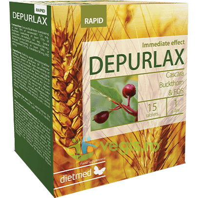Depurlax Rapid 15cpr, DIETMED-NATURMIL, Capsule, Comprimate, 1, Vegis.ro