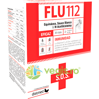 Flu 112 30cps, DIETMED-NATURMIL, Capsule, Comprimate, 1, Vegis.ro