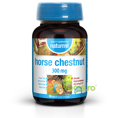 Horse Chestnut 300mg 90cpr, DIETMED-NATURMIL, Remedii Capsule, Comprimate, 1, Vegis.ro