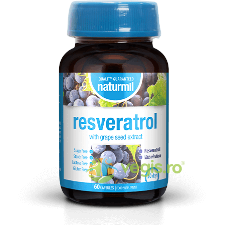 Resveratrol 60cps, DIETMED-NATURMIL, Remedii Capsule, Comprimate, 1, Vegis.ro