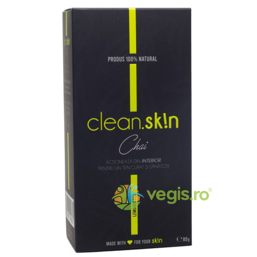 Ceai Clean Skin Chai 80g, STEFMAR, Ceaiuri vrac, 1, Vegis.ro