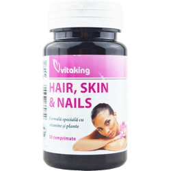 Hair, Skin & Nails (Formula pentru Par, Piele si Unghii) 30cpr VITAKING