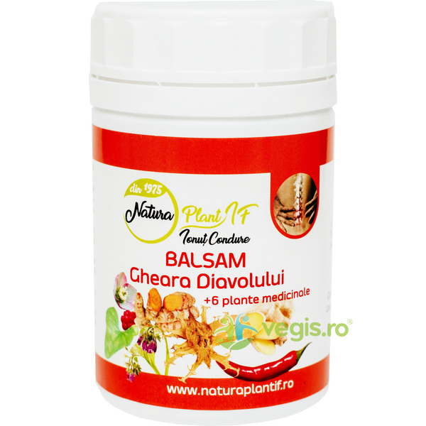Balsam cu Gheara Diavolului + 6 Plante Medicinale 250ml, NATURA PLANT, Unguente, Geluri Naturale, 1, Vegis.ro