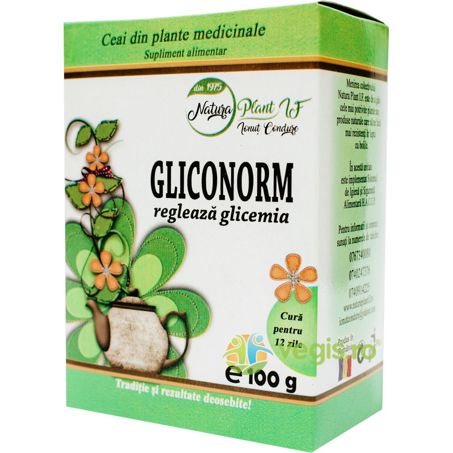 Ceai Gliconorm 100g NATURA PLANT